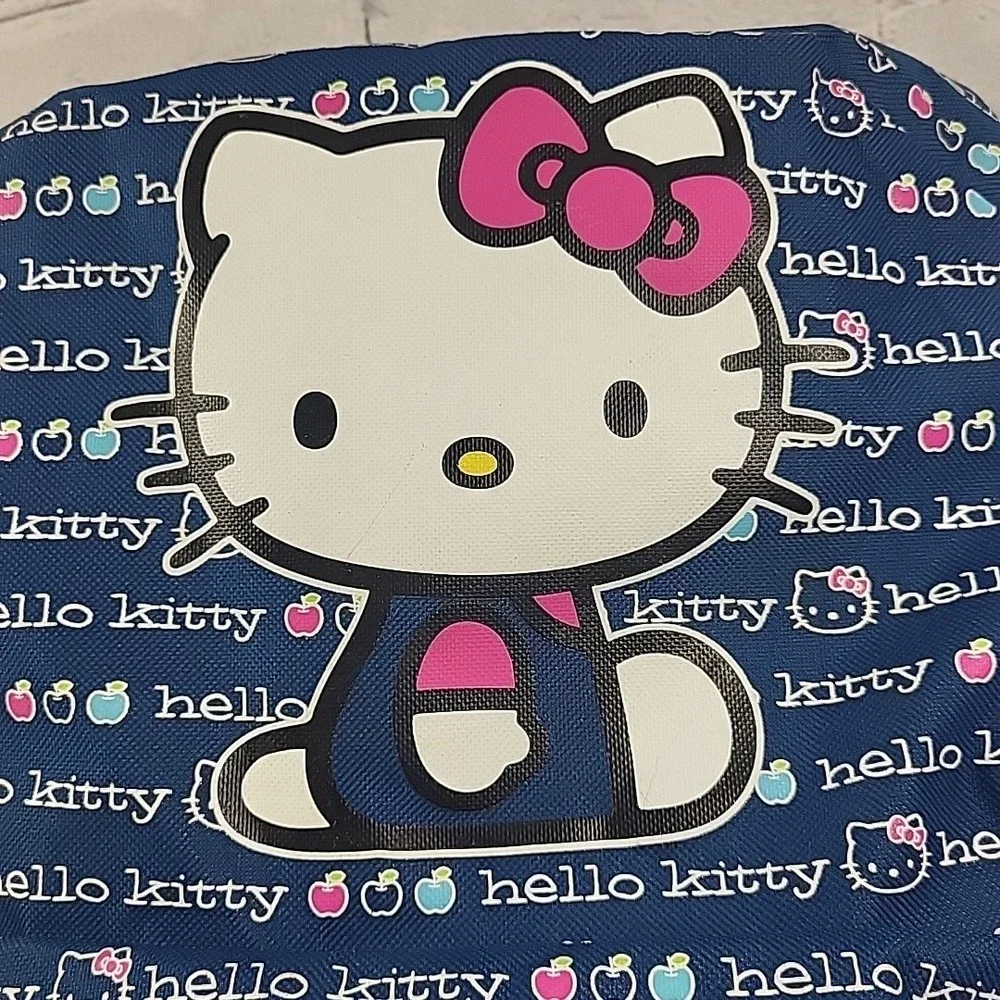 Sanrio Hello Kitty Full-Size Backpack All-Over Brand‎ Print School Book Bag